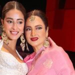 रेखा के साथ अनन्या और आलिया का स्पेशल मोमेंट, शेयर की तस्वीरें