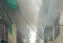 गाजियाबाद: मकान में लगी भीषण आग, फायर ब्रिगेड की तत्परता से बड़ी घटना टली