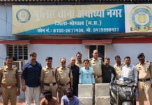 अयोध्यानगर पुलिस ने दो शराब तस्करों को 90 लीटर अंग्रेजी शराब के साथ किया गिरफ्तार